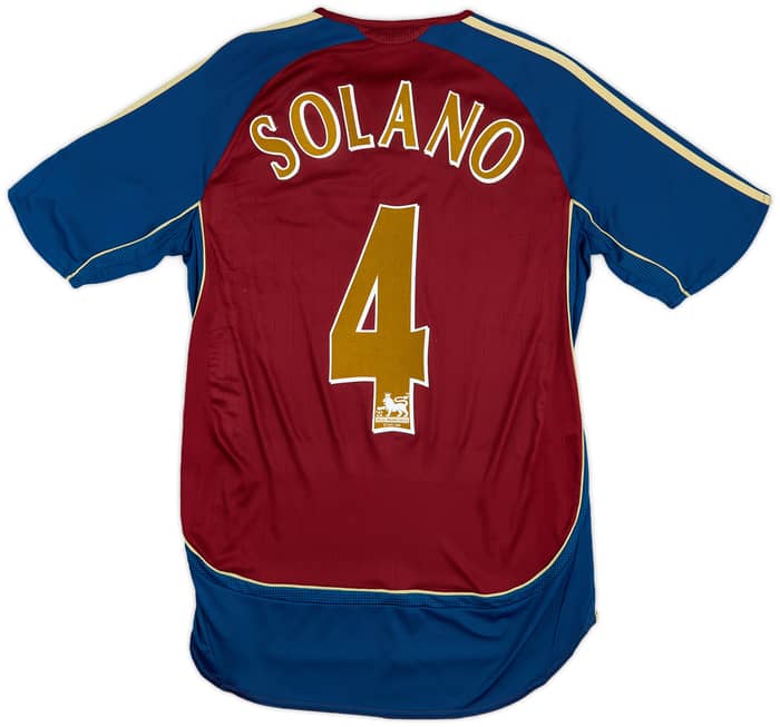 2006-07 Newcastle Away Shirt Solano #4 - 7/10 - (S)