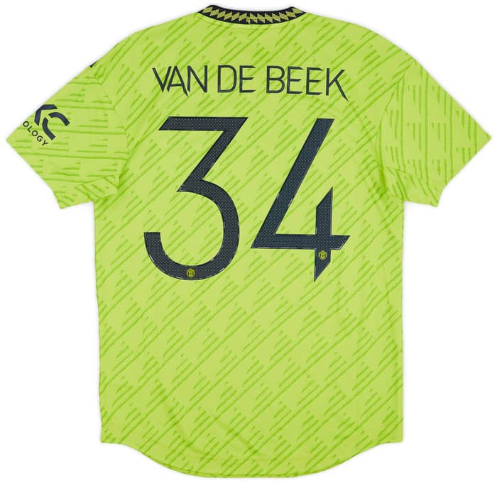2022-23 Manchester United Authentic Third Shirt Van De Beek #34 (M)
