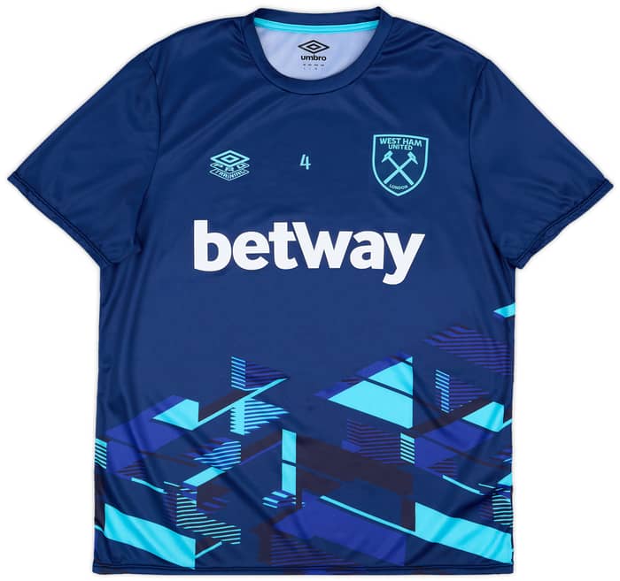 2023-24 West Ham Player Issue Pre-Match Shirt - As New - (M)