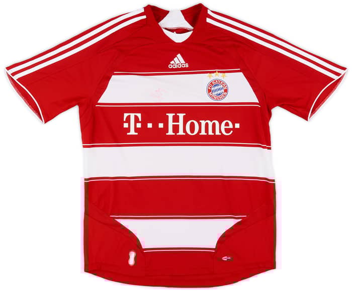 2007-08 Bayern Munich Signed Home Shirt - 8/10 - (M)