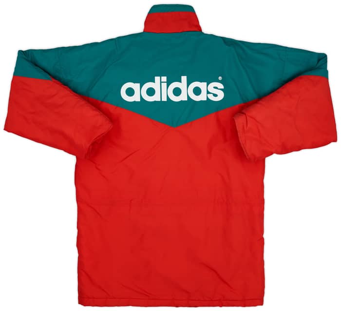 1991-92 Liverpool adidas Padded Bench Coat - 9/10 - (M/L)