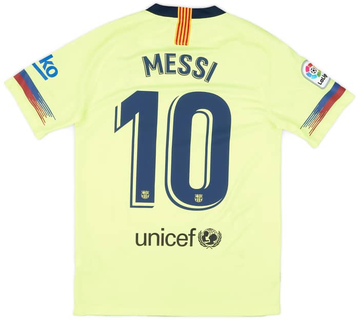 2018-19 Barcelona Away Shirt Messi #10 - 7/10 - (S)