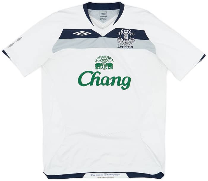 2008-09 Everton Away Shirt Baines #3 - 6/10 - (L)
