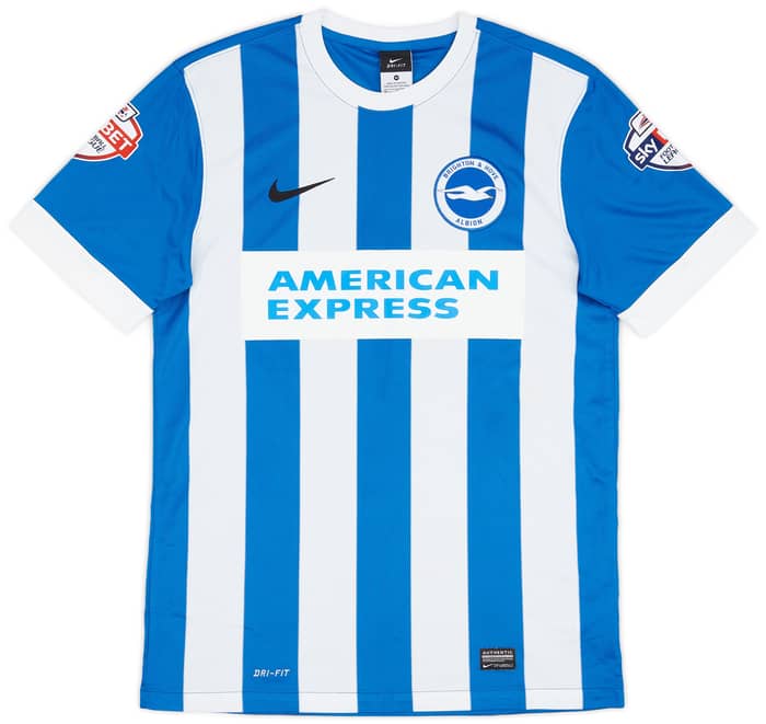 2015-16 Brighton Match Issue Home Shirt Calderon #14