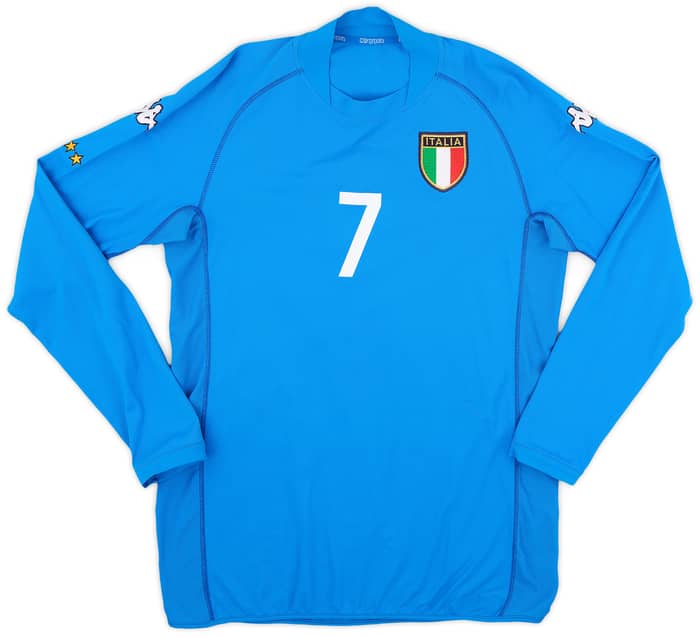 2002 Italy Home L/S Shirt Del Piero #7 - 5/10 - (XL.Boys)