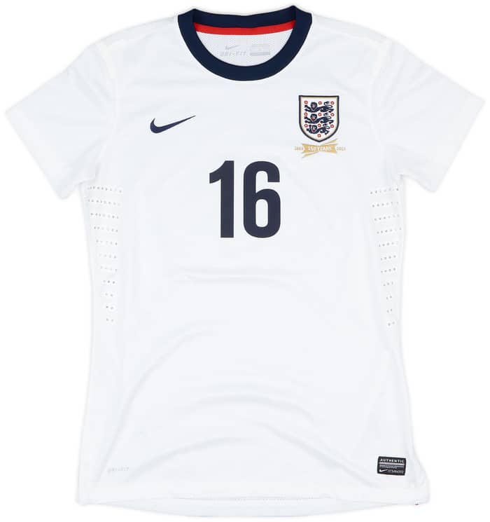 2013 England Women Match Issue Home Shirt #16