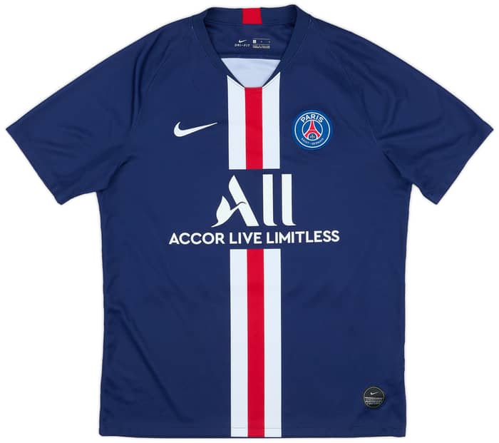 2019-20 Paris Saint-Germain Home Shirt Mbappe #7 - 10/10 - (L)