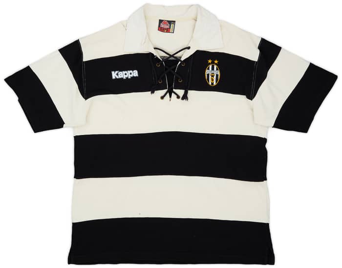 1997-98 Juventus Kappa Laced Polo Shirt - 5/10 - (XL)