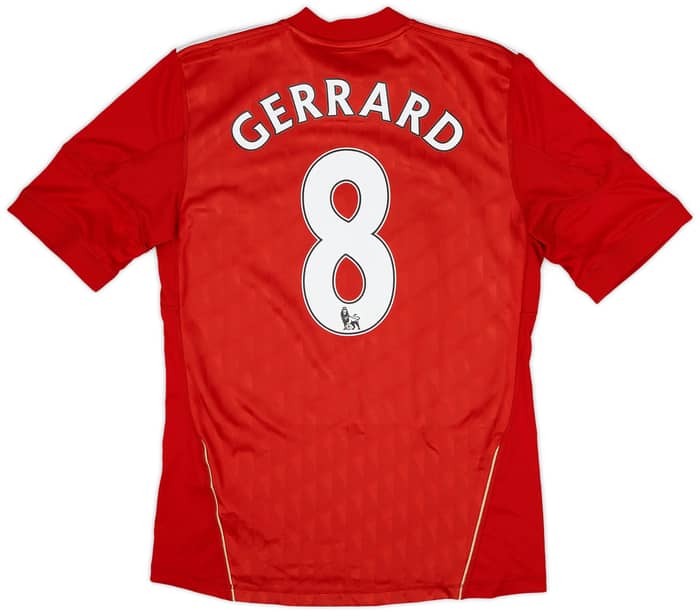 2010-12 Liverpool Home Shirt Gerrard #8 - 6/10 - (S)