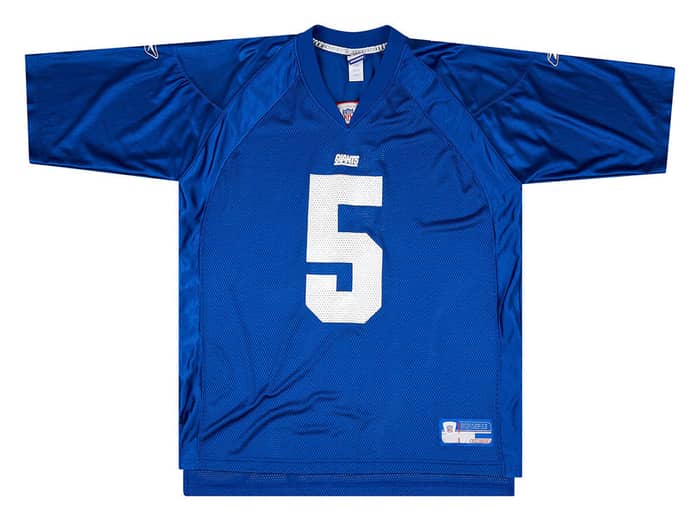 2002-03 New York Giants Collins #5 Reebok On Field Jersey (Home) XL