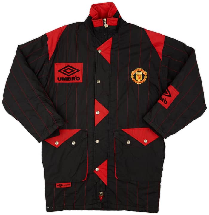 1992-93 Manchester United Umbro Padded Bench Coat - 8/10 - (XS)