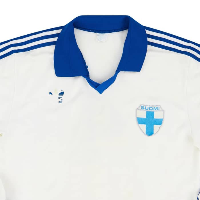 1985-90 Finland Match Issue Home L/S Shirt #4