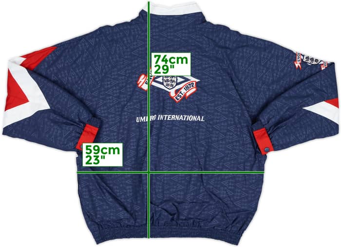 1990-92 England Umbro Track Jacket - 9/10 - (L)