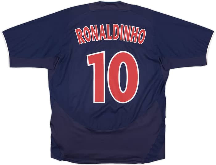 2003-04 Paris Saint-Germain Home Shirt Ronaldinho #10 - 5/10 - (L)