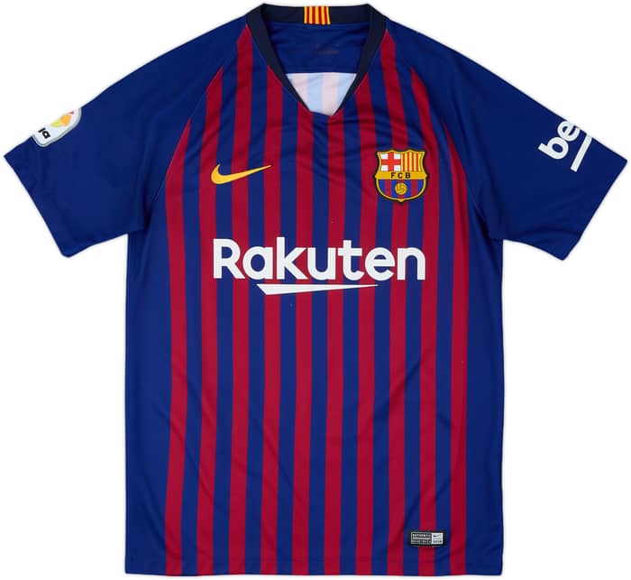 2018-19 Barcelona Home Shirt Messi #10 - 7/10 - (S)