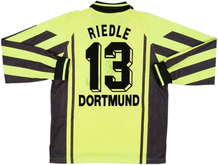 1996-97 Borussia Dortmund Home L/S Shirt Riedle #13 - 5/10 - (L)