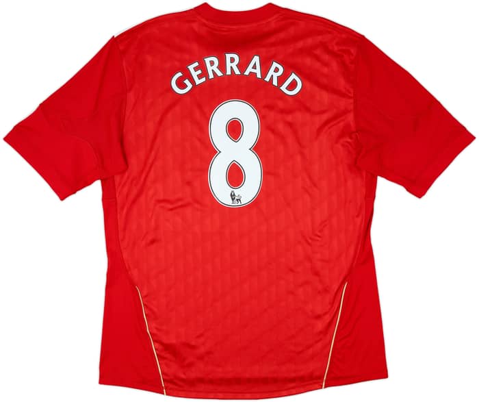 2010-12 Liverpool Home Shirt Gerrard #8 - 5/10 - (XL)