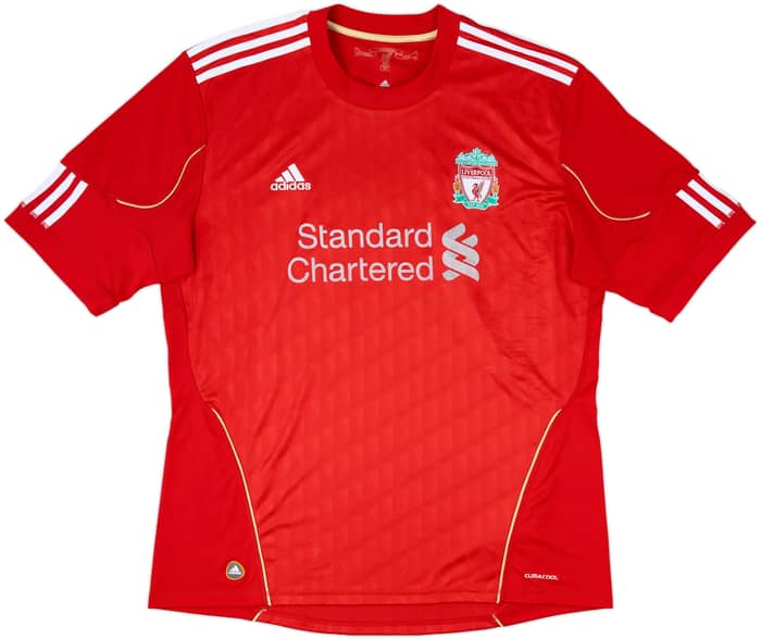 2010-12 Liverpool Home Shirt Gerrard #8 - 5/10 - (XL)