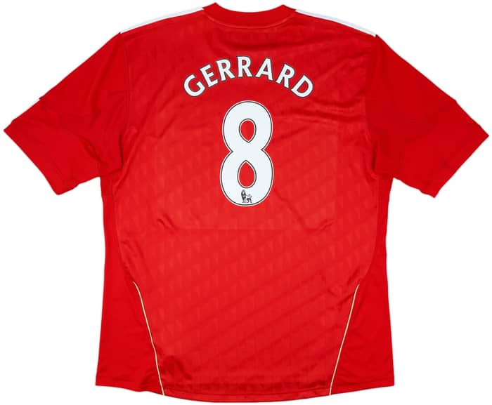 2010-12 Liverpool Home Shirt Gerrard #8 - 5/10 - (XXL)