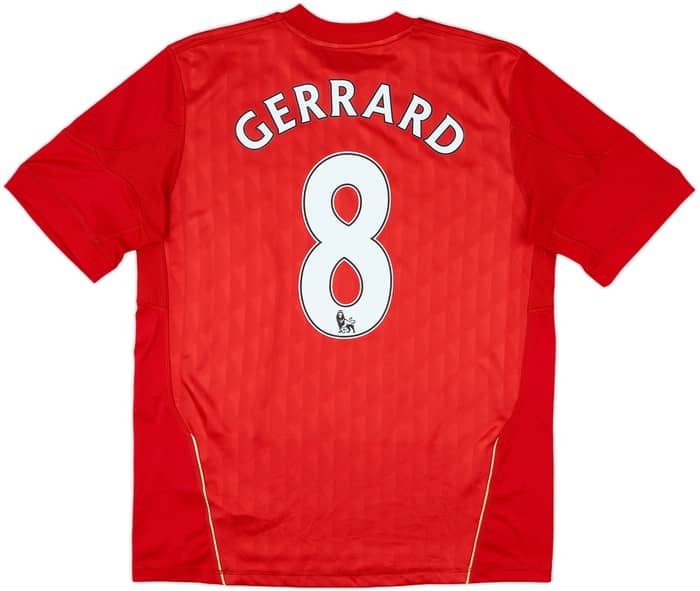 2010-12 Liverpool Home Shirt Gerrard #8 - 5/10 - (XL.Boys)
