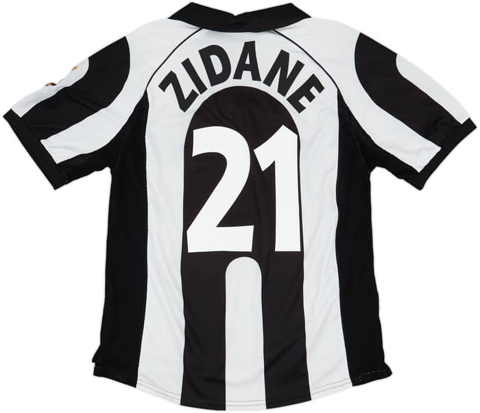 1997-98 Juventus Centenary Home Shirt Zidane #21 - 7/10 - (L)