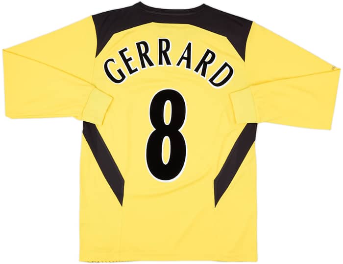 2004-06 Liverpool Away L/S Shirt Gerrard #8 - 8/10 - (S)