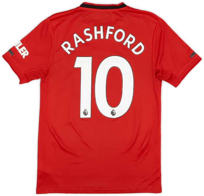 2019-20 Manchester United Home Shirt Rashford #10 - 9/10 - (S)