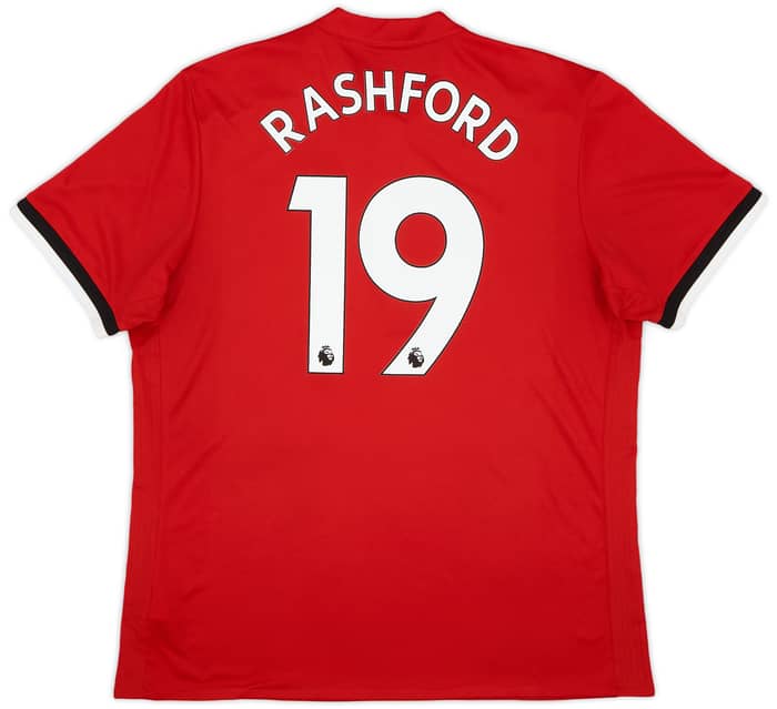 2017-18 Manchester United Home Shirt Rashford #19 - 9/10 - (XL)