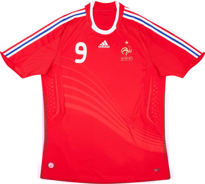 2007-08 France Away Shirt Benzema #9 - 8/10