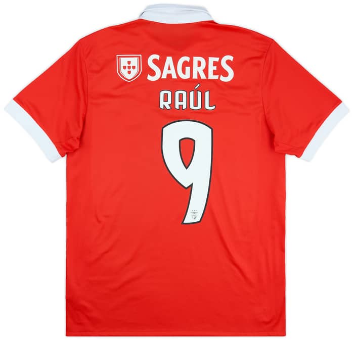 2017-18 Benfica Home Shirt Raul #9 - 8/10 - (L)