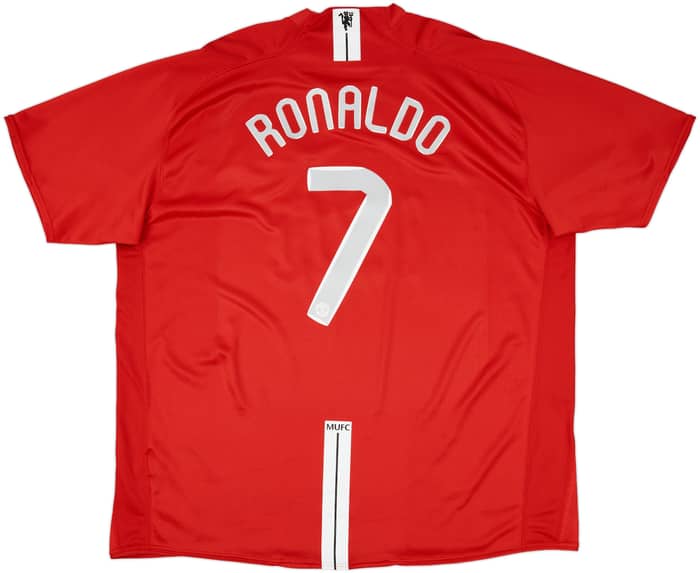 2007-09 Manchester United Home Shirt Ronaldo #7 - 9/10 - (3XL)