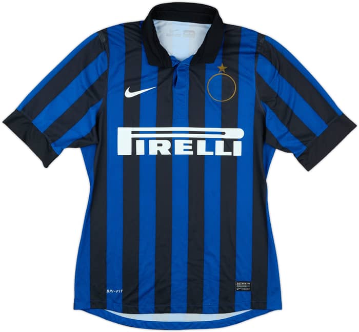 2011-12 Inter Milan Match Issue Home Shirt #6