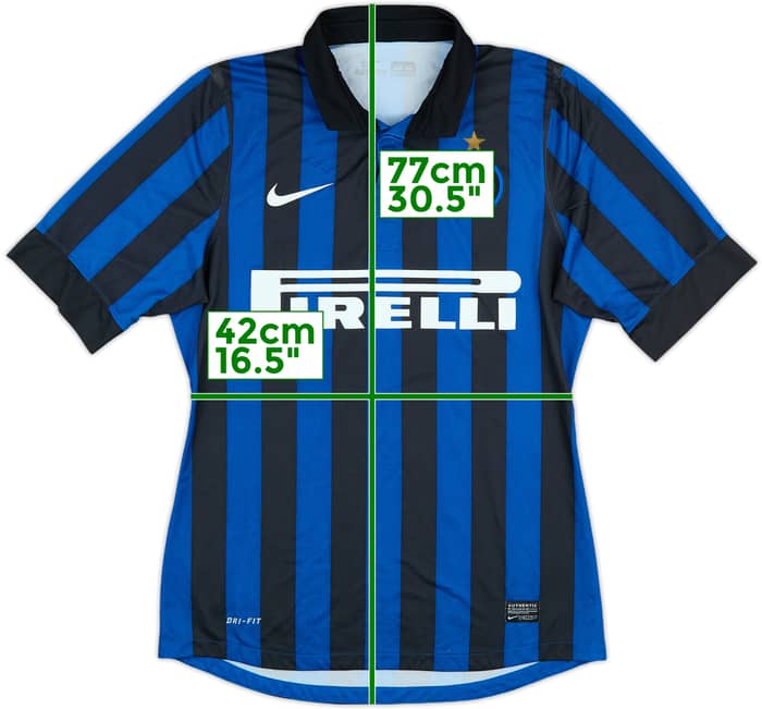 2011-12 Inter Milan Match Issue Home Shirt #6