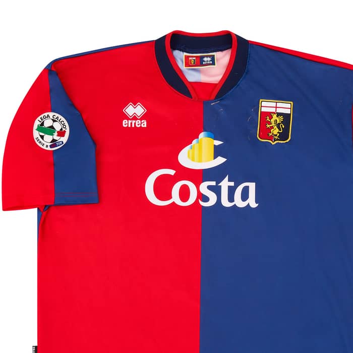 2003-04 Genoa Match Issue Home Shirt Cordone #17