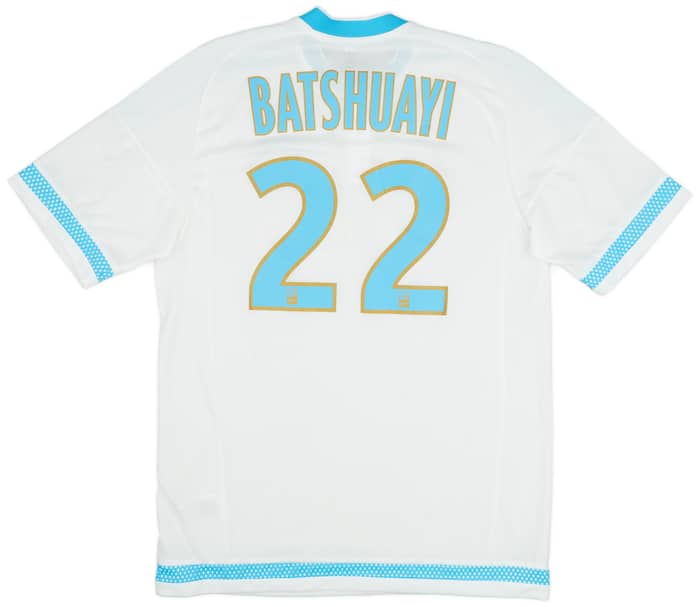 2015-16 Olympique Marseille Player Issue Home Shirt Batshuayi #22 - 9/10 - (L)
