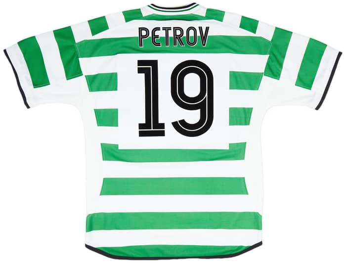 2001-03 Celtic Home Shirt Petrov #19 - 9/10 - (XL)