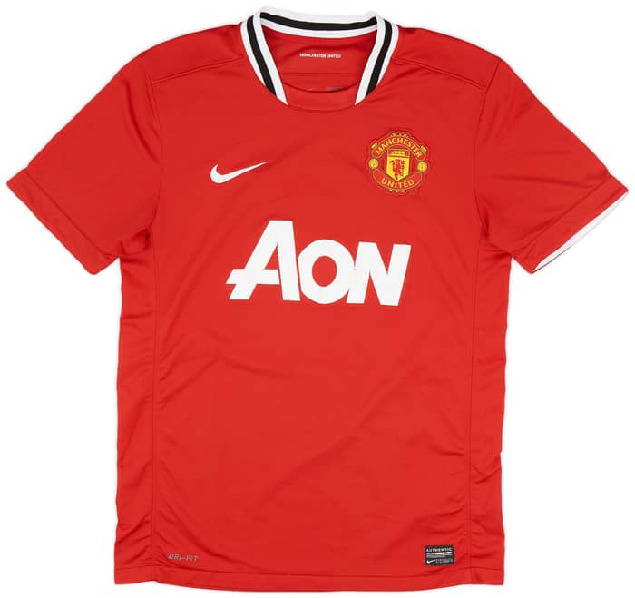 2011-12 Manchester United Home Shirt Young #18 - 6/10 - (M)