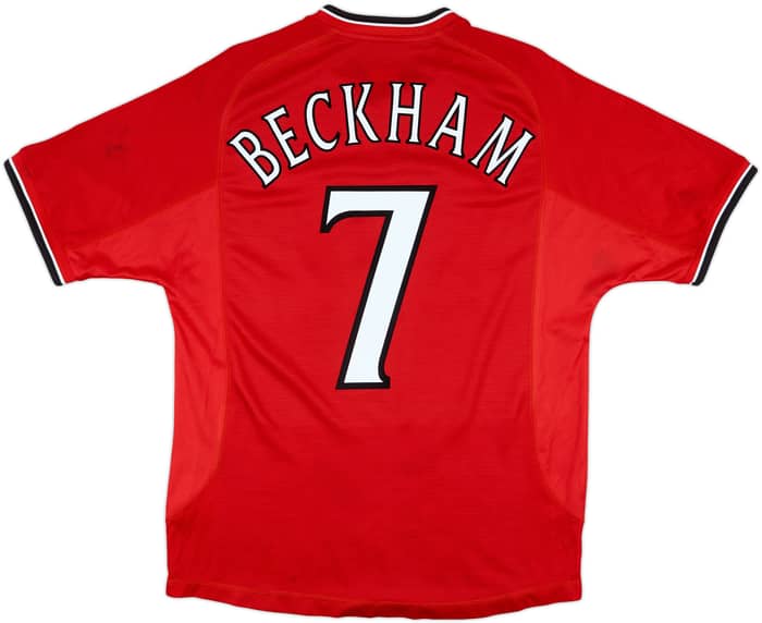 2000-02 Manchester United Home Shirt Beckham #7 - 6/10 - (M)