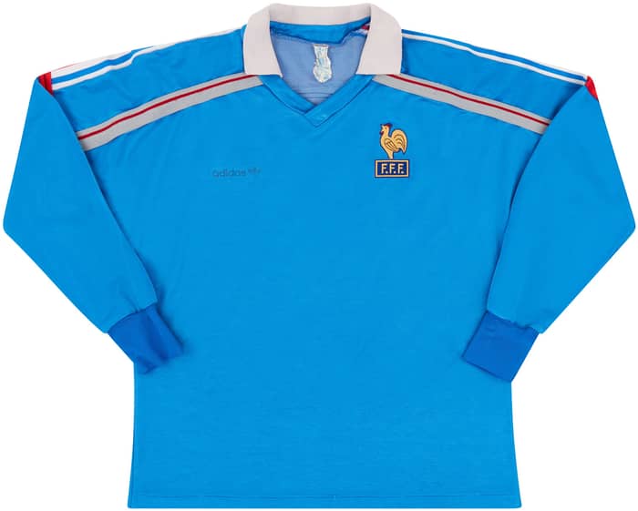1985-90 France Home L/S Shirt - 5/10 - (S)