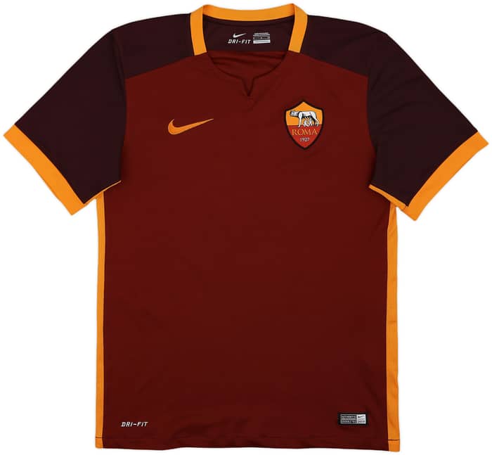 2015-16 Roma Home Shirt Dzeko #9 - 6/10 - (S)