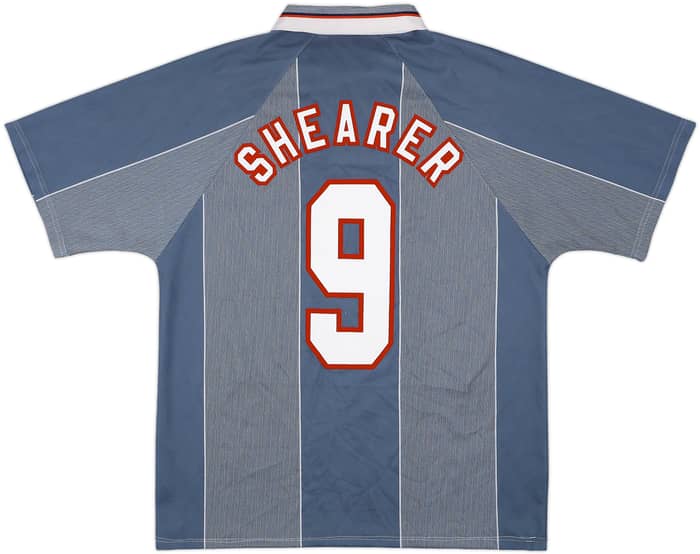 1996-97 England Away Shirt Shearer #9 - 7/10 - (L)