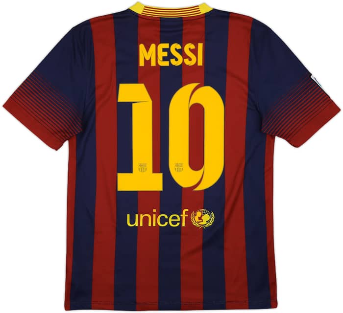 2013-14 Barcelona Home Shirt Messi #10 - 5/10 - (S)