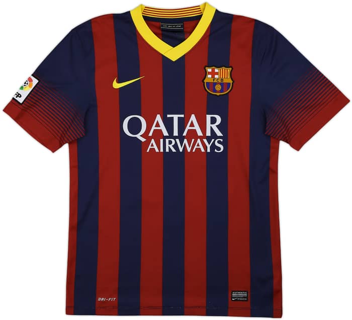 2013-14 Barcelona Home Shirt Messi #10 - 5/10 - (S)