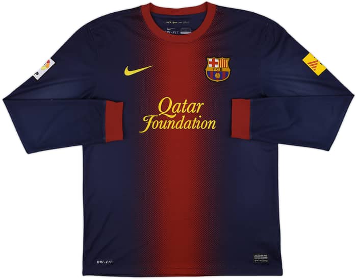 2012-13 Barcelona Home L/S Shirt Messi #10 - 6/10 - (M)