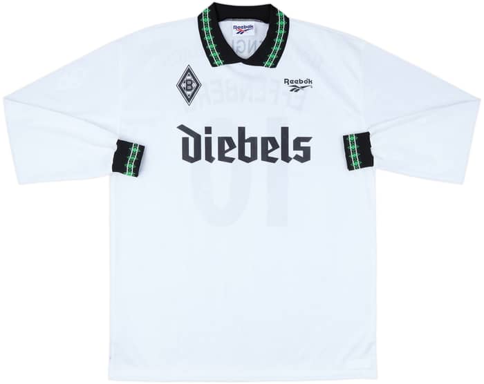 1995-96 Borussia Monchengladbach Home L/S Shirt Effenberg #10 - 7/10 - (XL)