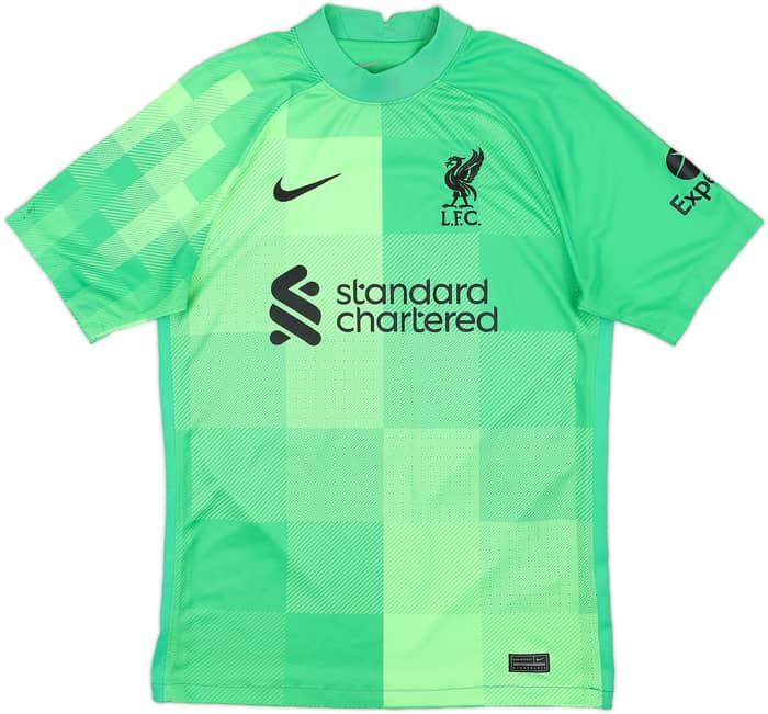 2021-22 Liverpool GK Shirt A.Becker #1 - 7/10 - (S)