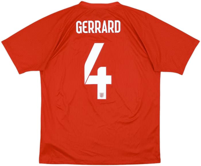 2014-15 England Away Shirt Gerrard #4 - 7/10 - (L)