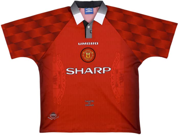 1996-98 Manchester United Home Shirt Keane #16 - 7/10 - (XL)