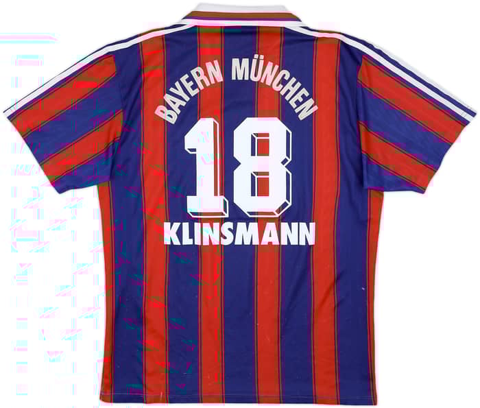 1995-97 Bayern Munich Home Shirt Klinsmann #18 - 6/10 - (M/L)