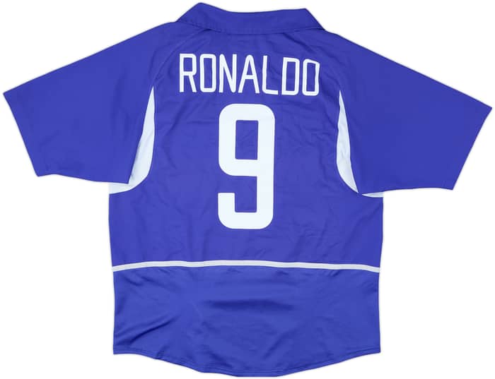 2002-04 Brazil Away Shirt Ronaldo #9 - 7/10 - (M)